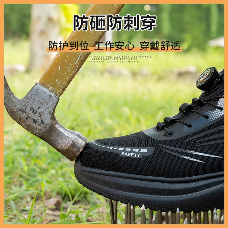 Fashionable and comfortable site construction insulated casual shoes protection safety anti-smash anti-puncture shoes