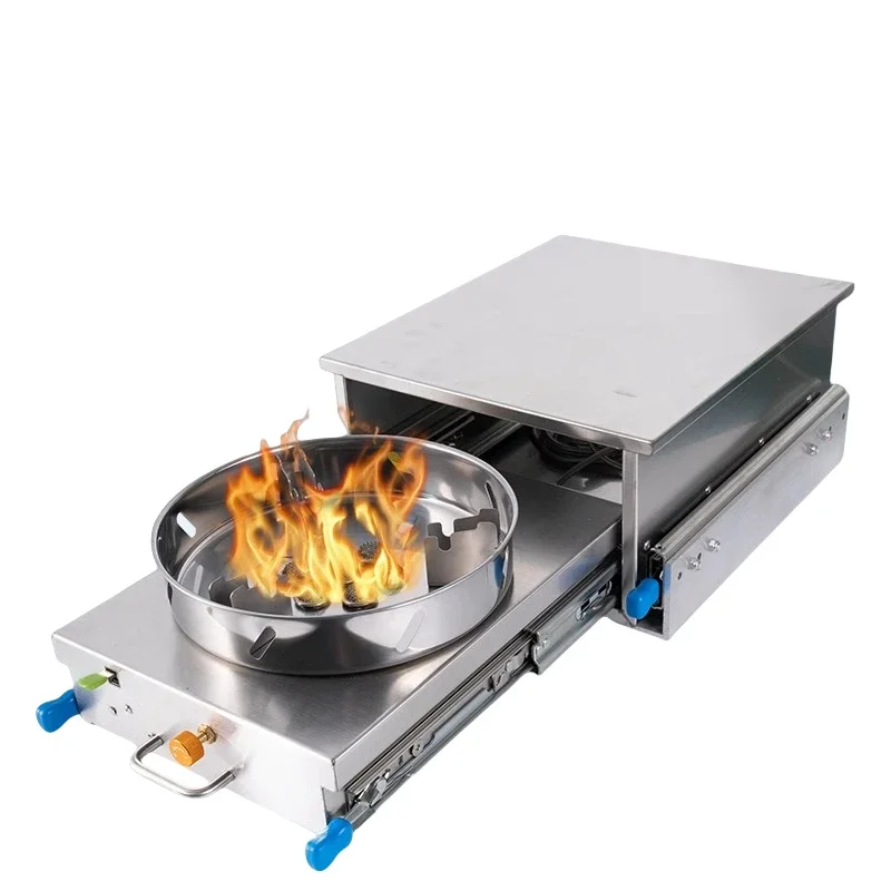 Rv Modification Supplies Complete Car Gas Stove RV Special Pull-out Cooktop External Kitchen