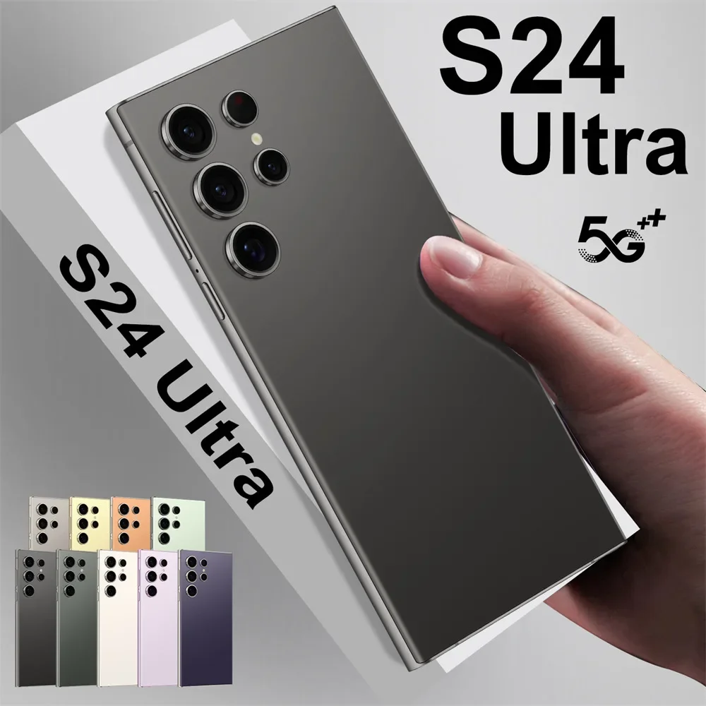 2025 S24 Ultra 7.3HD Cellphones Global Version 4G 5G Original Smartphone Dual SIM Android 14 Cell Phone 7800mAh Mobile Phones