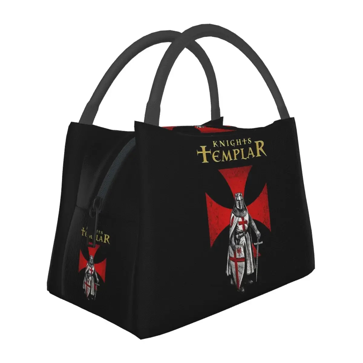 Knight Templar Sword Crusader Lunch Bags Insulated Bento Box Lunch Tote Picnic Bags Cooler Thermal Bag for Woman Children School