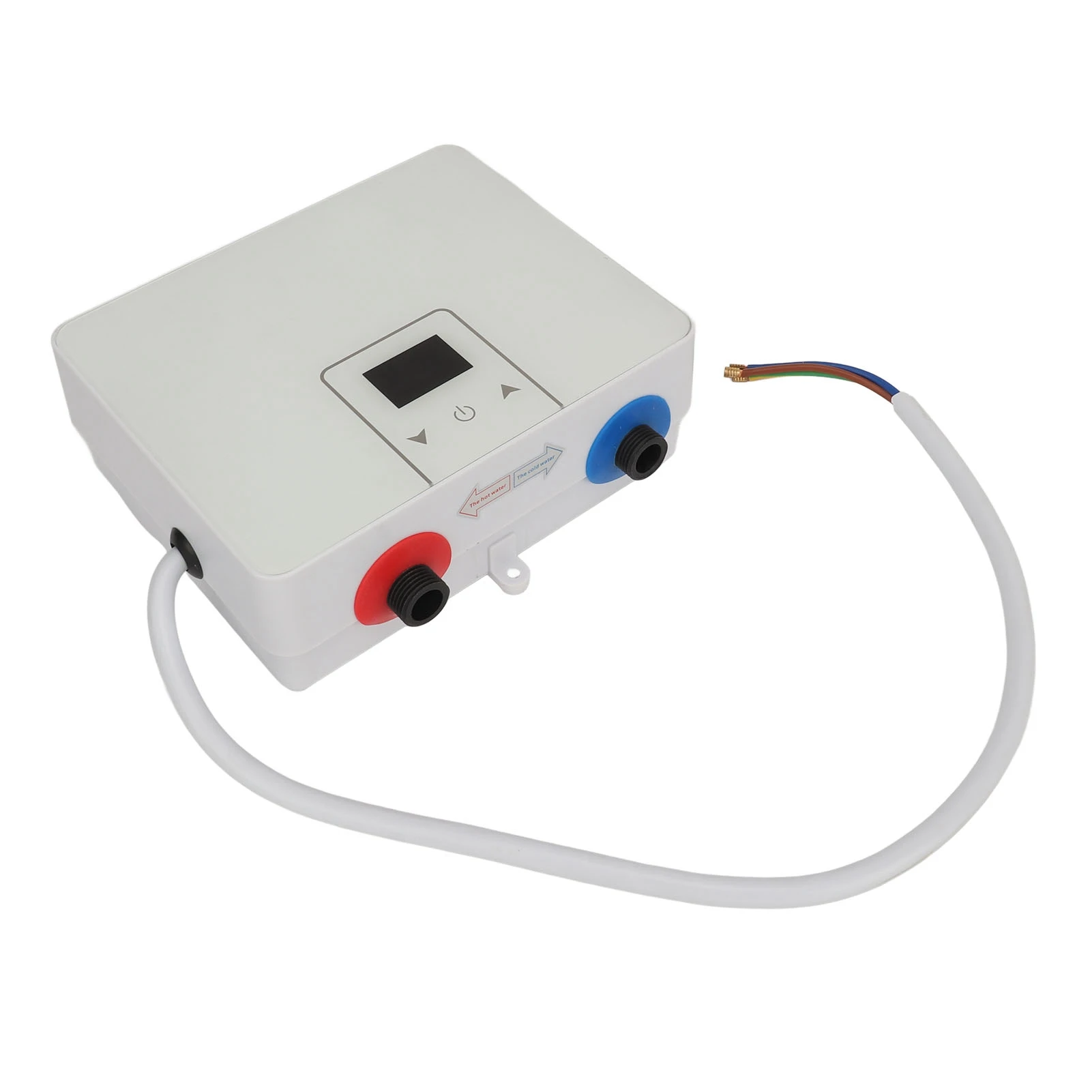 سخان مياه كهربائي صغير 220 فولت 88 شاشة عرض PVC 5.5KW تسخين سريع 55 ° سخان الماء الساخن الفوري المقاوم للماء C IPX4