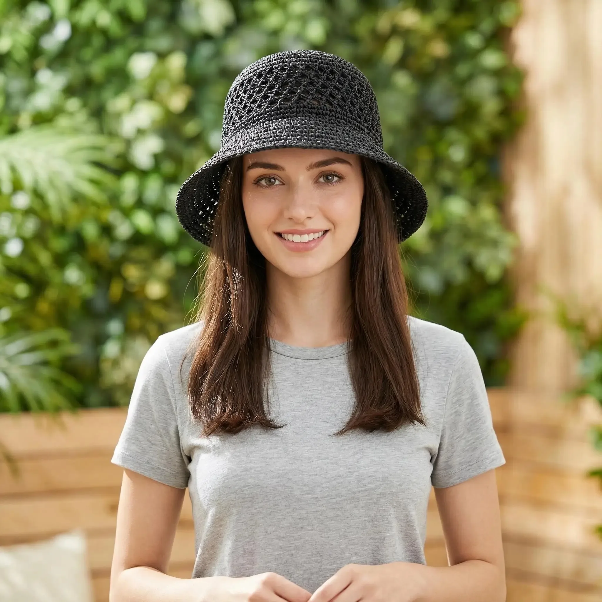 Beach Korean Straw Hat Summer  - Visor Sun Hat review and price