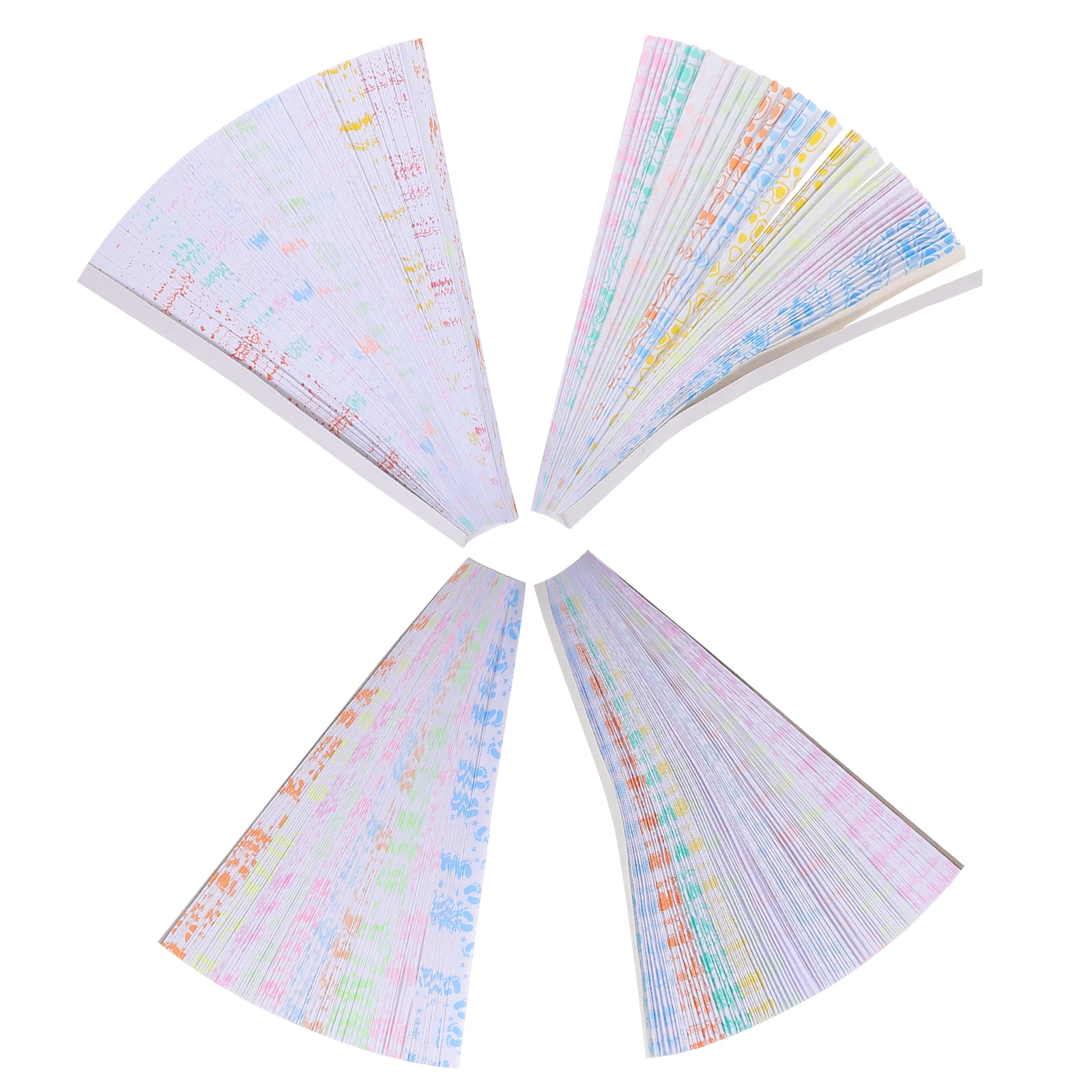 

840pcs Star Paper Strips for DIY Glitter Folding Stars Paper Crafts Kids Activities Night Light Decor