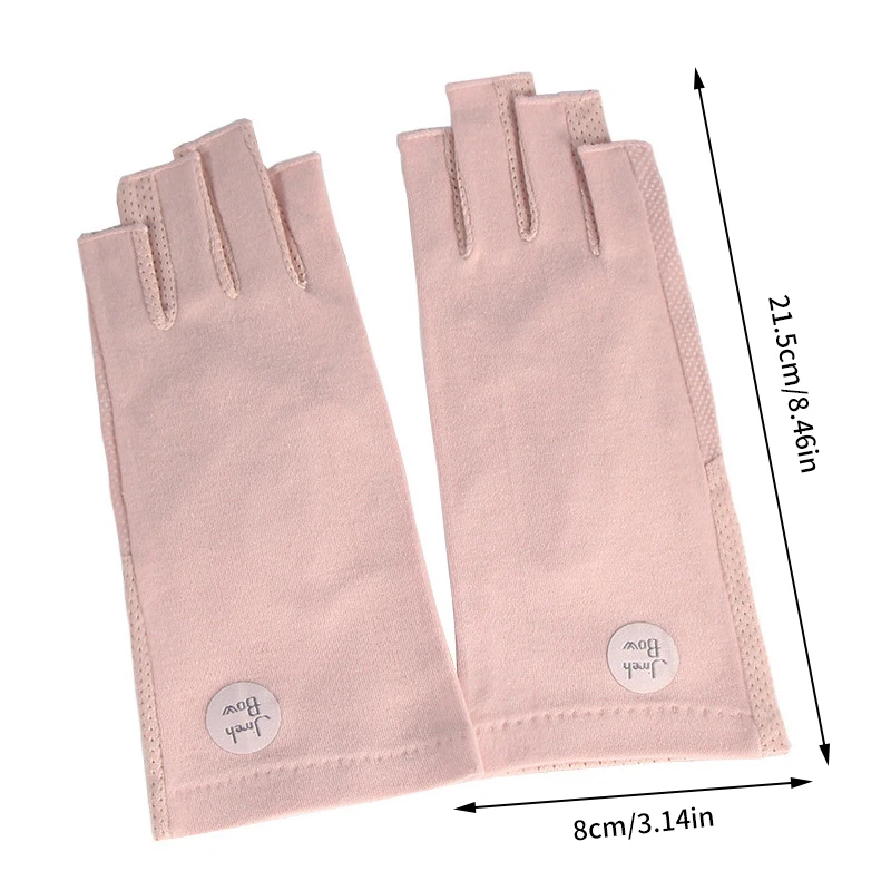 1 Pair Anti UV Nail Gloves UV Gel Shield Glove Half Finger Manicure Nail Art Tools LED Lamp Nails Dryer Radiation Hand