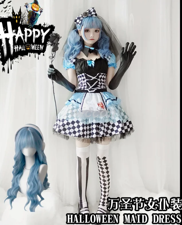 

Halloween Costumes Adult Women Alice Maids Vampires Clowns Lolita Anime Role-playing Games Japanese Anime