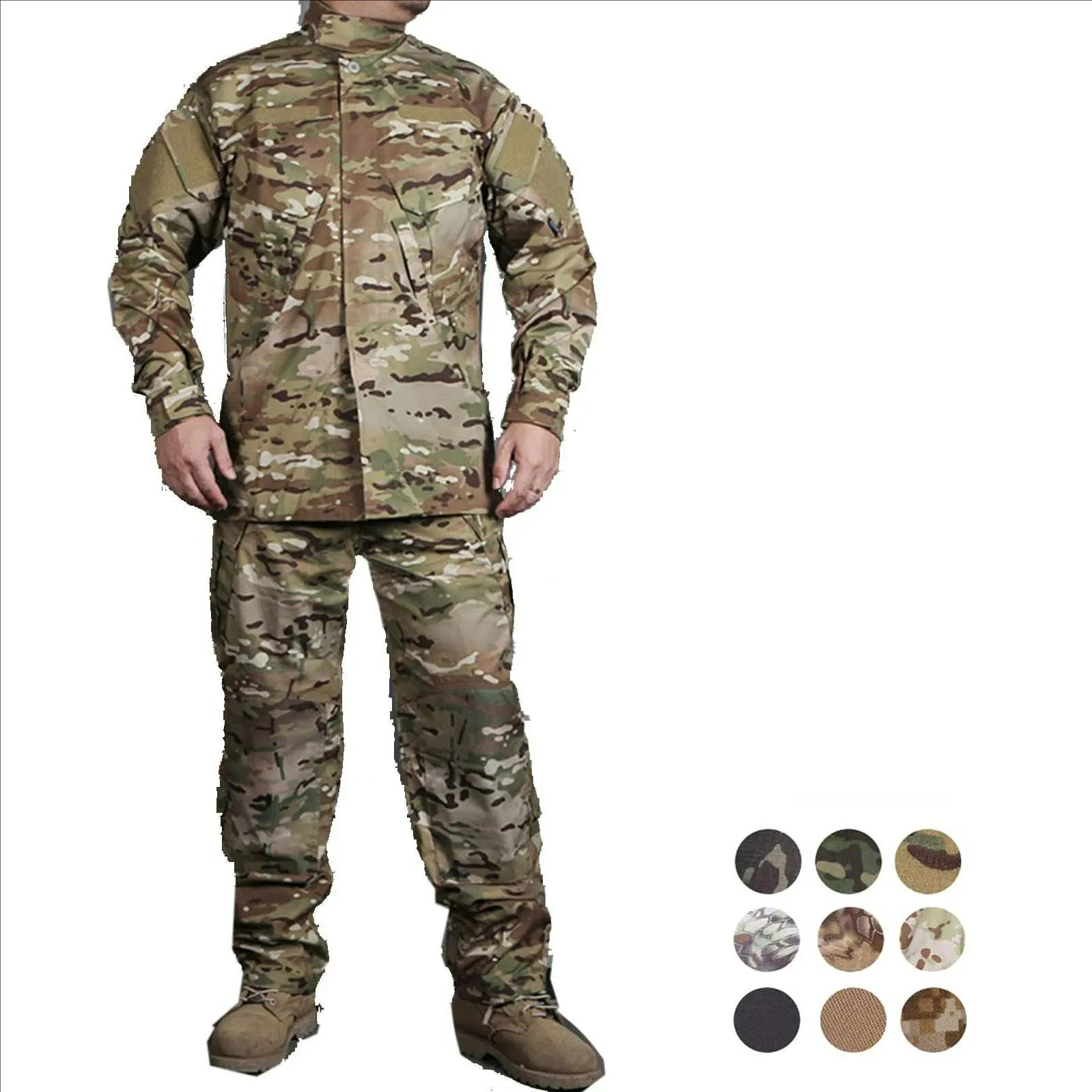 Emersongear Tactical Field BDU Combat R6 Set Shirt Pants Uniform Suits Assault Training Clothing HuntingEM6930