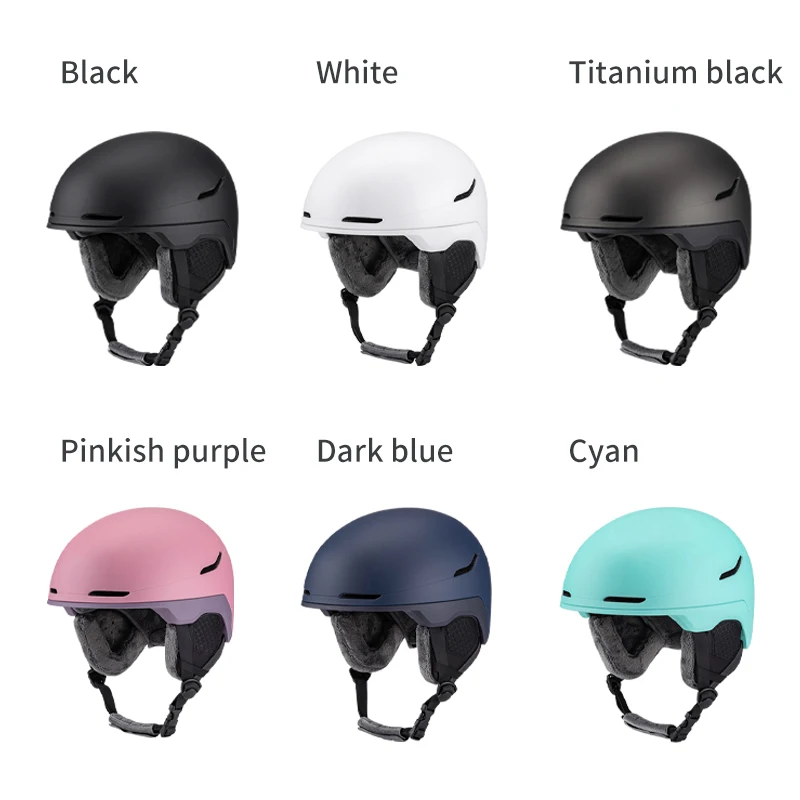Kask narciarski/snowboardowy z ABS i regulowaną pianką EPS z własnym logo, dla mężczyzn i kobiet, do sportów zimowych i off-roadowych.