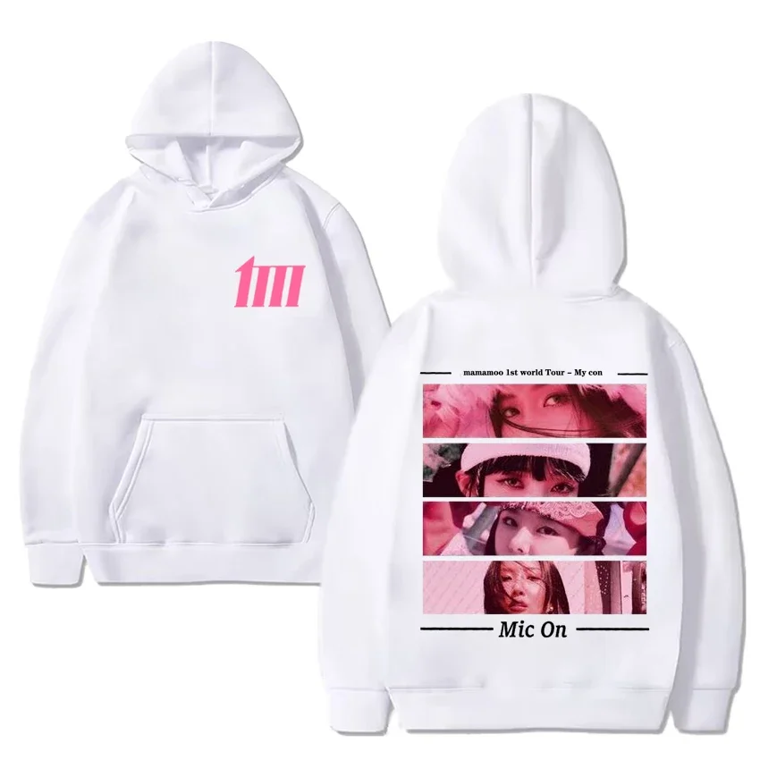 Mamamoo group Tour My Con 2024 print Hoodie Kpop New Men Women Fashion oversized Sweatshirts Unisex Fleece Long sleeve pullovers