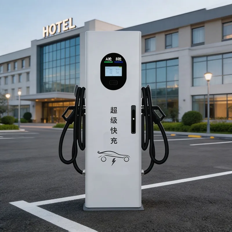 Customized Floor Standing AC EV Charger 70kW 140kW Dual Connector for Commercial Shopping Mall Parking Station