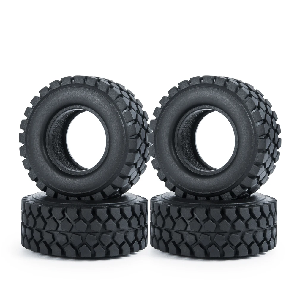 AXSPEED 4PCS 1,0" Gummireifen Schlamm Geländerad Reifen 50/54/58/62/64/65mm für 1/18 1/24 Axial SCX24 TRX4M RC Micro Crawler Auto