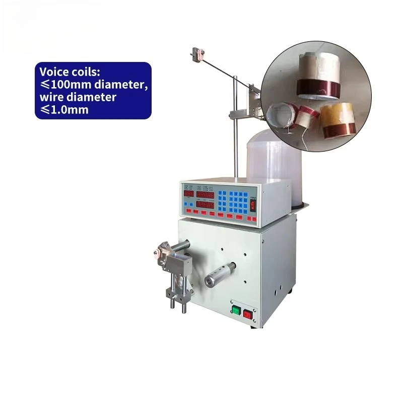Single‑Axis Automatic Voice Coil Winding Machine, Front‑operation Winder for Wire Dia. Below 1.0mm, Max Winding Diameter 100MM