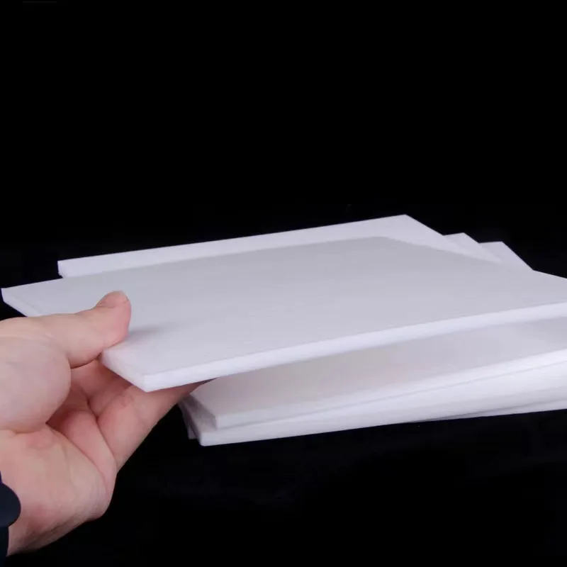 0.3~10mm Thick High Temperature Resistant PTFE Sheet Plate PTFE Board Block Polytef Plate Anti-Corrosion Customized