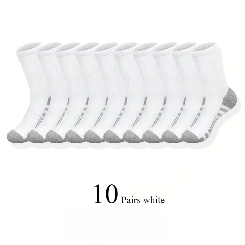 10 pares de calcetines clásicos ultrasuaves y transpirables para hombre, calcetines Unisex informales cómodos para uso al aire libre