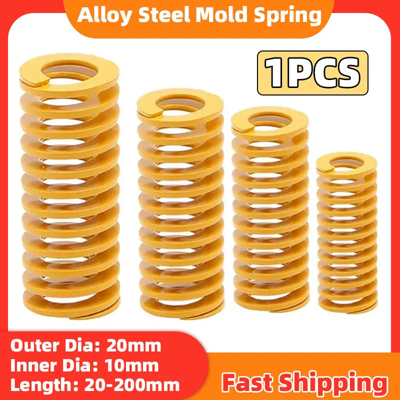 Small Light Load Die Mold Springs Yellow Spiral for Car Trunk Tailgate Strut Support Rod Spring Shock Absorber Hydraulic Tools