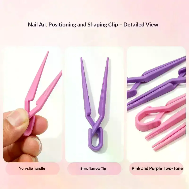 20Pcs Reusable Nail Art Protection Clip Set Spill Proof Nail Polish Coloring Guard Portable Tools for Travel Manicure
