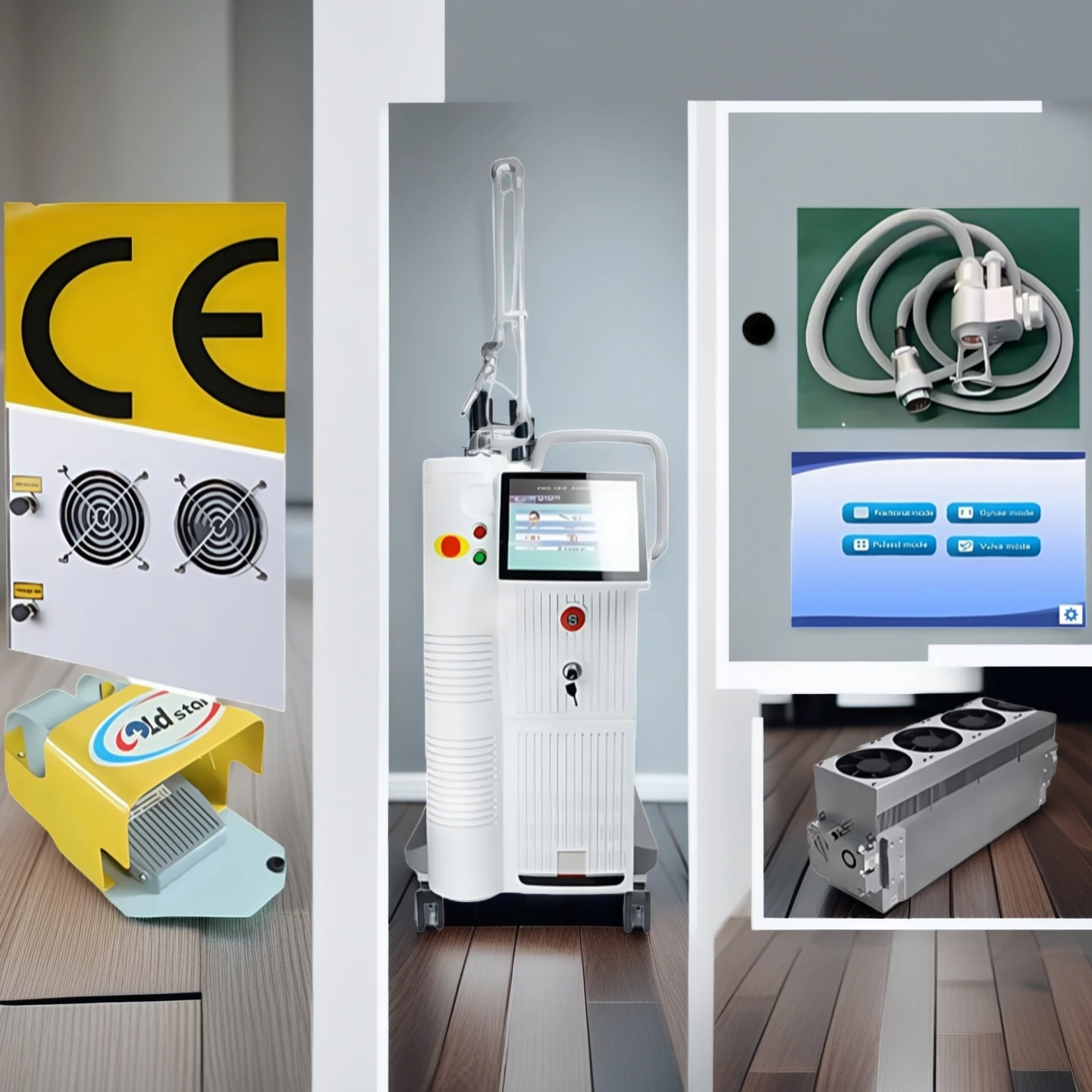 CO2 Fractional Lase Skin Rejuvenation Wrinkle Reduction Pigmentation Removal Scars Wrinkle Remover Beauty Machine