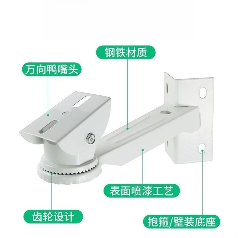 360° Rotatable Security Camera Adapter Bracket, Extended Auxiliary Mount Plate for PTZ Camera, Outdoor Wall & Pole Mount