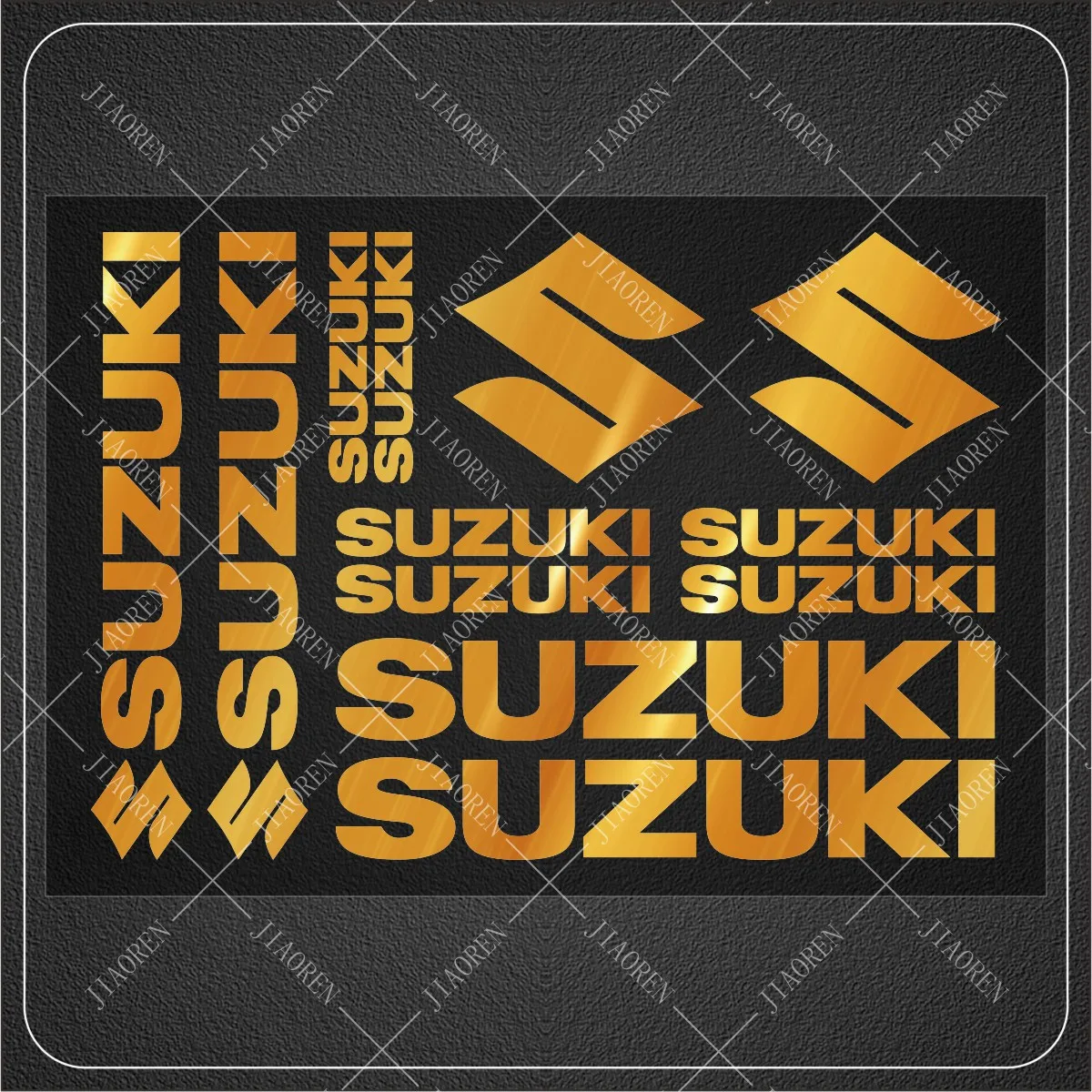 Vinyl Suzuki Sticker Decals Tank Logo Set Helmet Emblem Kit