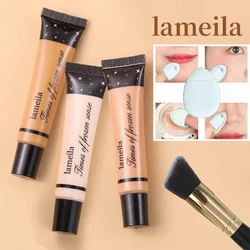 Make Up Waterproof Face Liquid Concealer Foundation BB Cream Makeup Lasting Full Coverage Spot Dark Circle Concealer Cream Brush