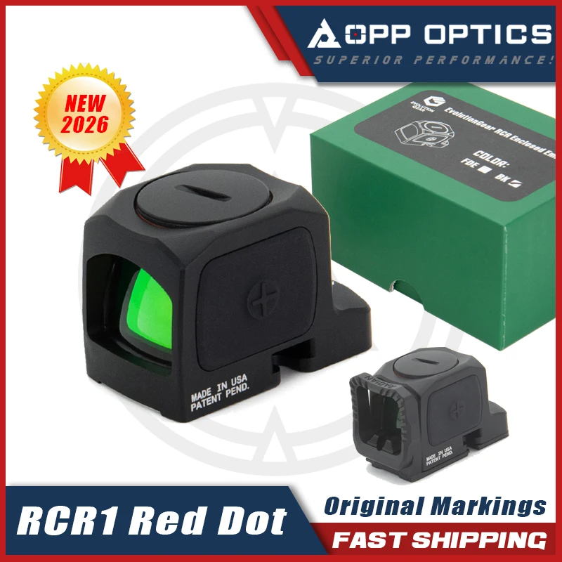 Evolution Gear Tactical RC01 Enclosed Red Dot Sight 3.25 MOA Closed Emitter Optic 18.8mm Footprint
