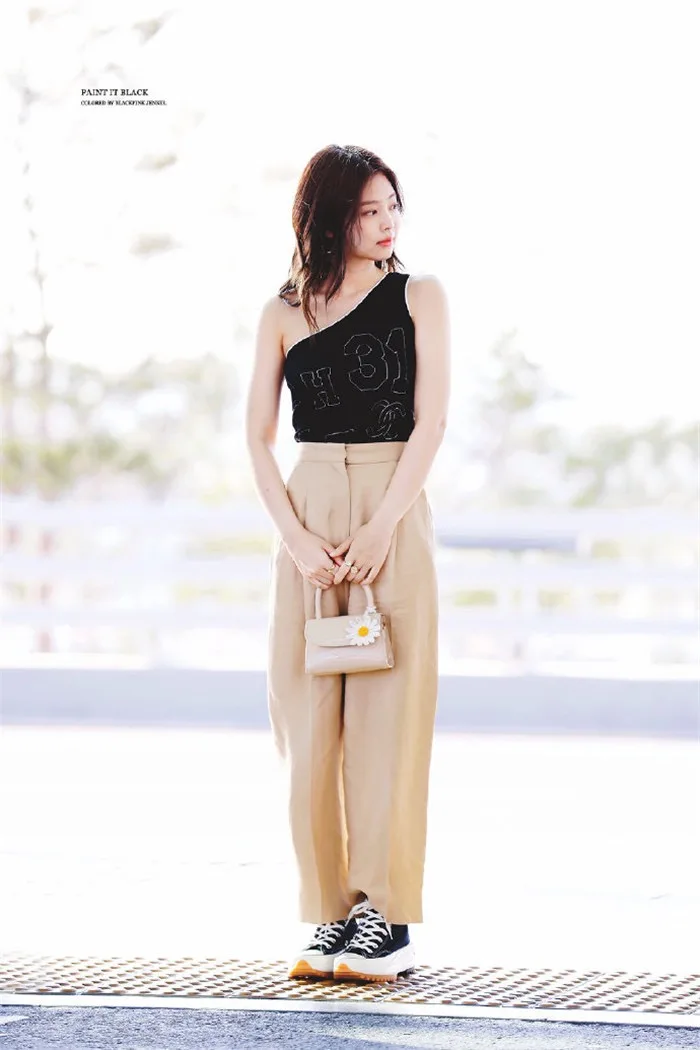  Jennie High Waist Wide Leg Pants Casual Drapey Trousers Straight Leg Suit Pants Apricot Color Spring 2026 Ladies Fa...