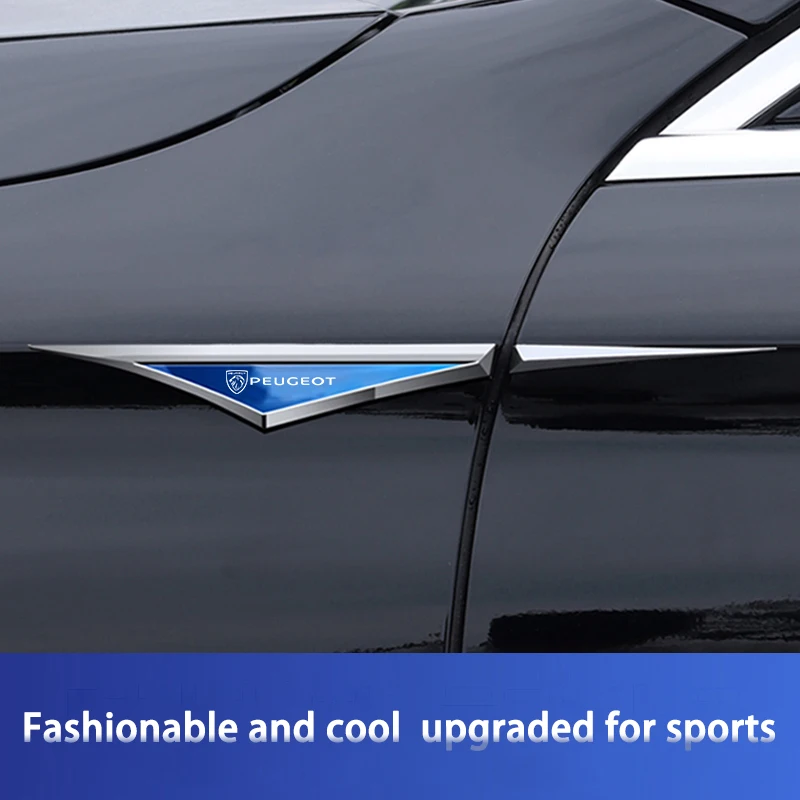 سيارة ملصق شارة معدنية ثلاثية الأبعاد شفرة الزخرفية نمط اكسسوارات ل جديد بيجو 206 208 207 3008 308 2008 107 508 607 106 406 407