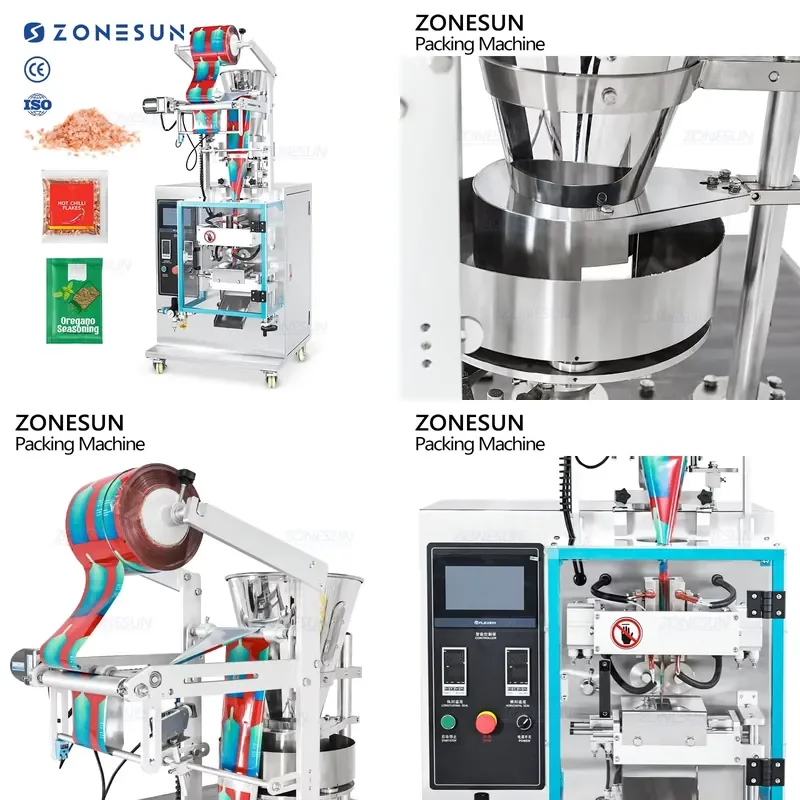 2026 Hot ZS-FS240KQ Full Automatic Granule Bag Vertical Form Filling Sealing Machine