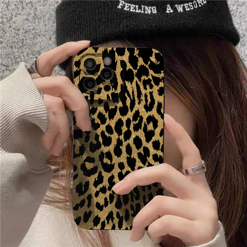 Leopard Print Phone Cases For Samsung Galaxy S21 S22 S23 Plus S26 S25 S24 Note 20 Ultra A54 A16 A56 A55 A36 A26 Soft TPU Cover - view 2