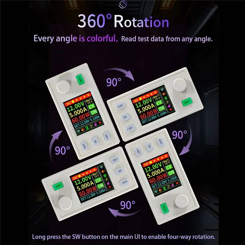 DT17 SK60S DC Regulated Power Supply, Solar Charging Module, 5A 60W Power Module, DC Buck Converter, Adjustable, for Constant