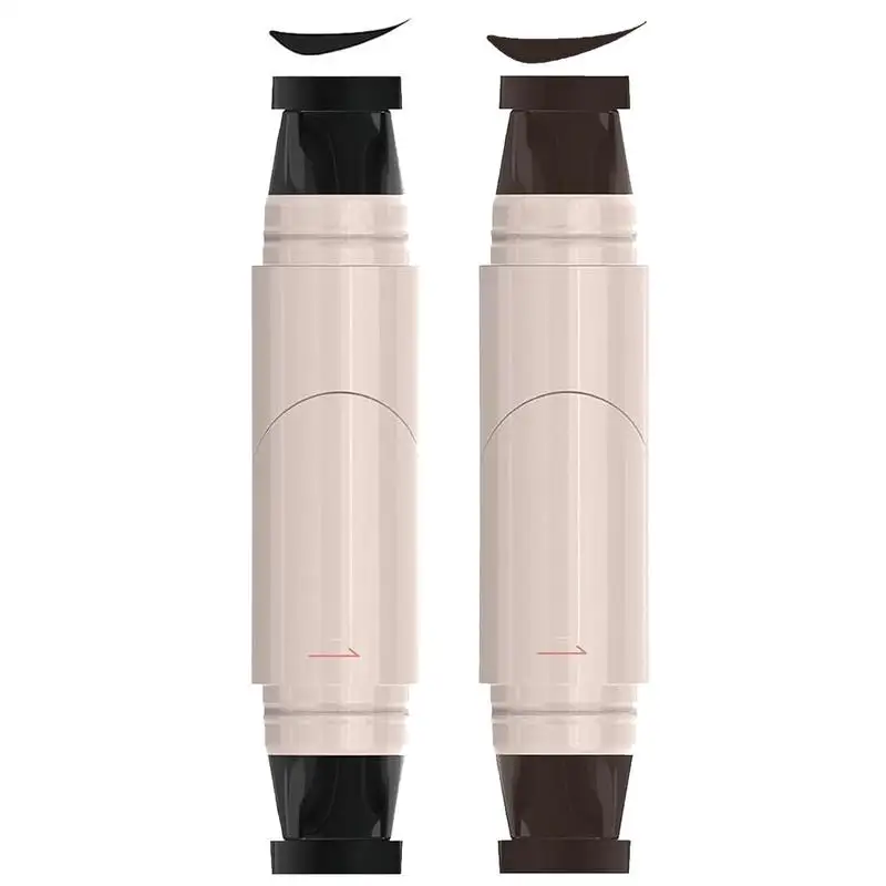nieuwe eyeliner stempel oog stencil tweekoppige waterdichte langdurige liner potlood pen gemakkelijk make-up cosmetica vrouwen wenkbrauw
