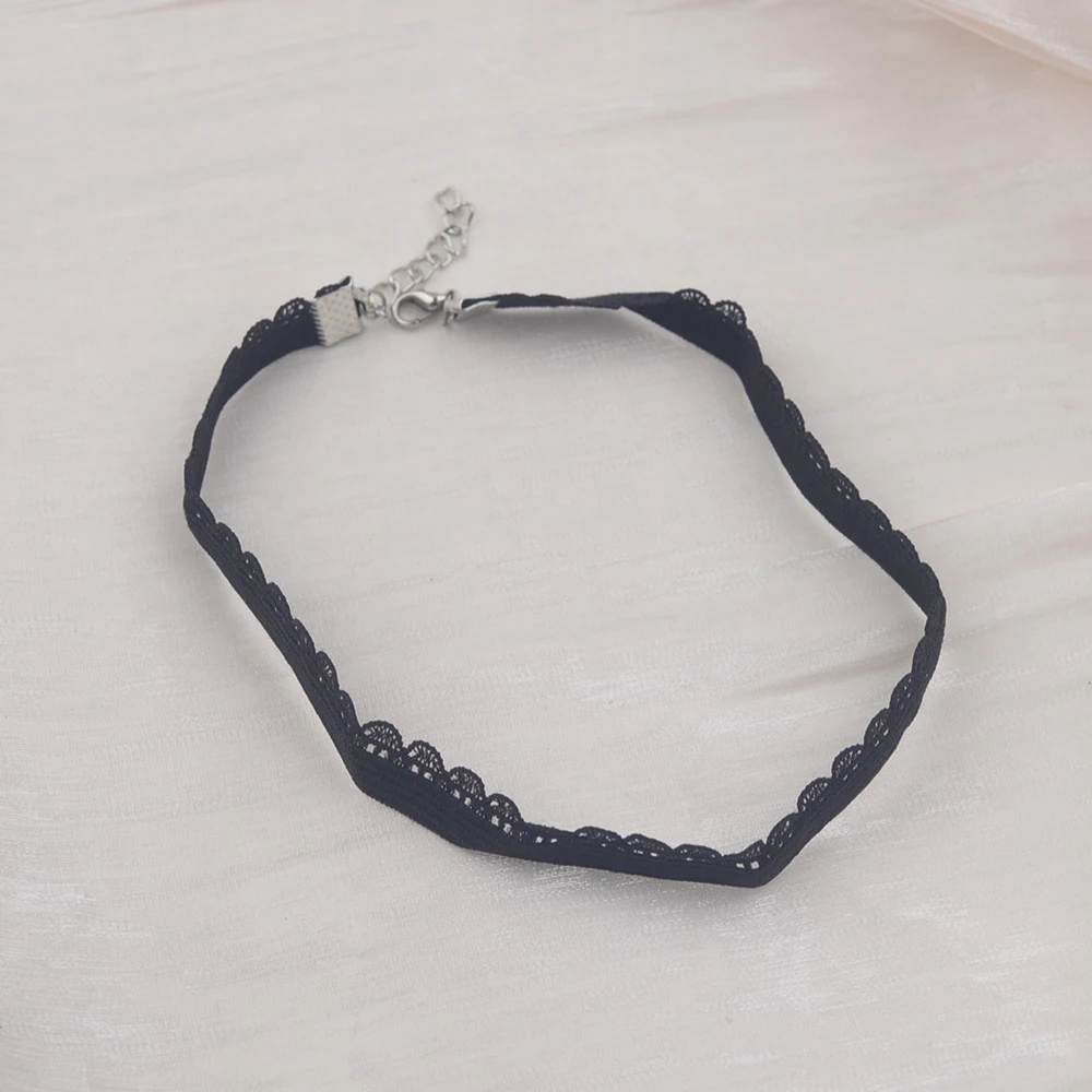 New Elasticity Choker Necklace For Women Simple Gothic Punk Harajuku Black Velvet Rope Suede Jewelry Collier