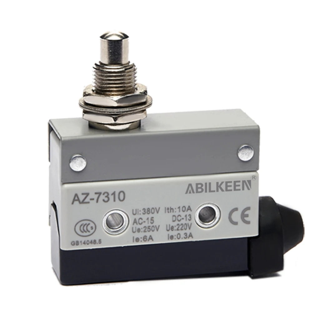 ABILKEEN AZ-7310 مفتاح صغير مقاوم للماء 1NO1NC 250 فولت 10A تحميل مفتاح حد صناعي صغير مع محطة 3Pin