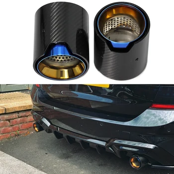 קצה פליטה קצה עבור bmw 3 סדרה g20 g21 330i מלוטש m ביצועים בסגנון פחמן fibre fibre fibre