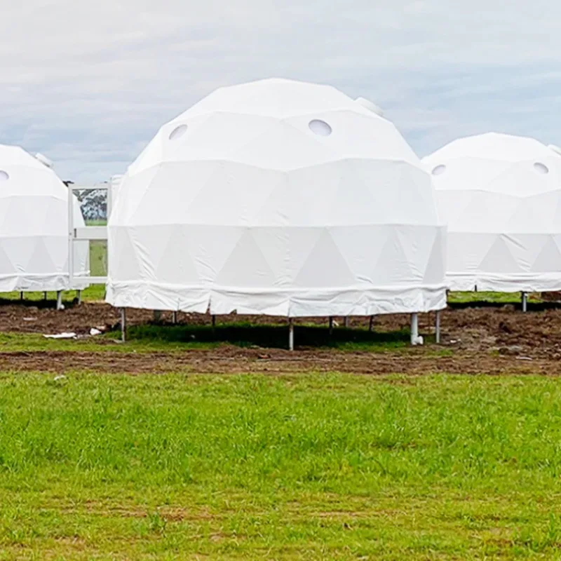PVC 5m igloo dome house geodesic dome prefabricated house waterproof greenhouse tent