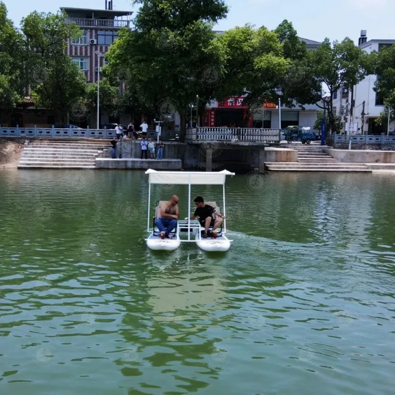 

Hot Sale Inflatable Super Casual Paddle Board Portable Durable Advanced Fishing Floating Boat Catamaran