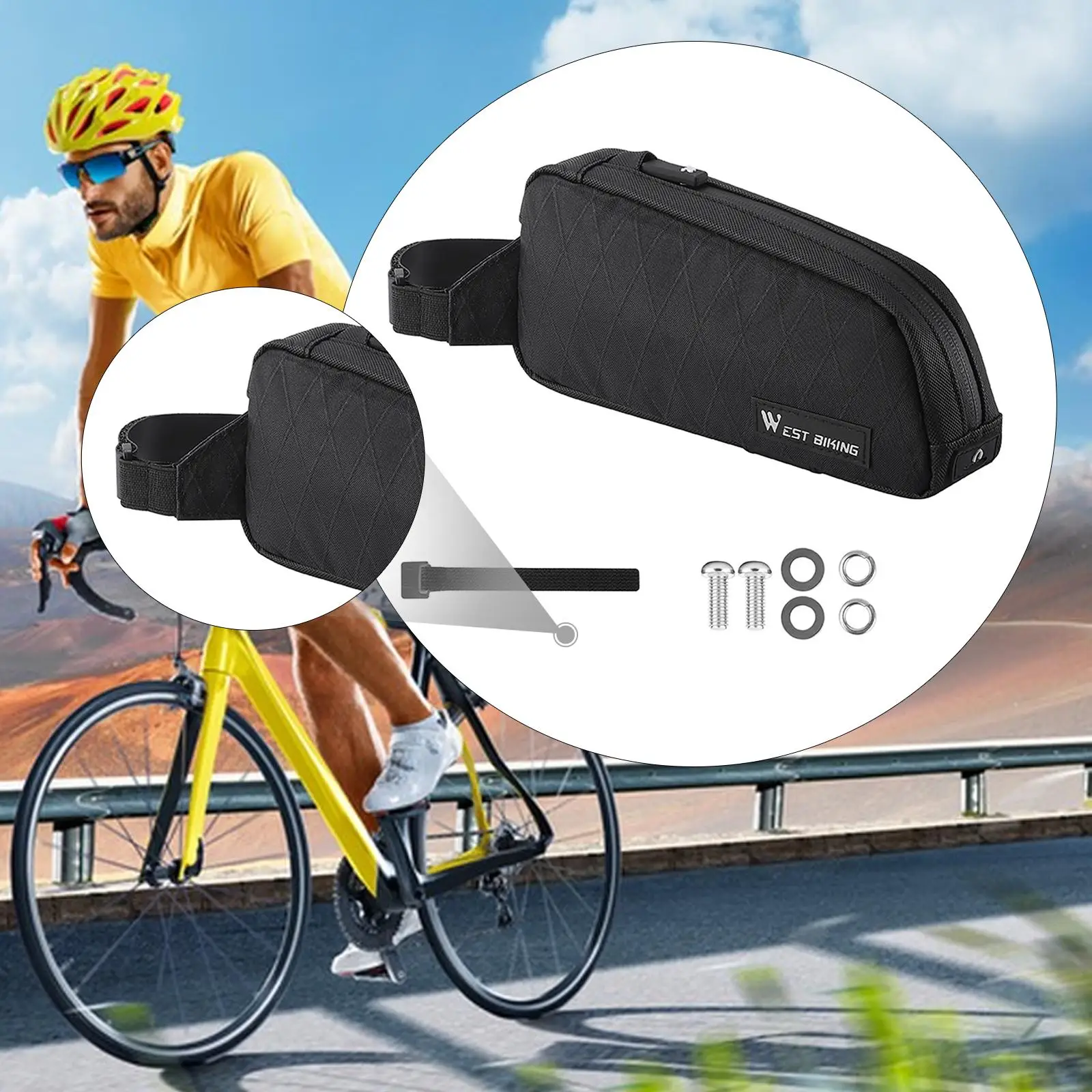 

Водонепроницаемая сумка на верхнюю трубу рамы велосипеда, легкая рамная сумка-чехол для гравийных, шоссейных и электрогорных велосипедов, аксессуары для взрослых велосипедистов