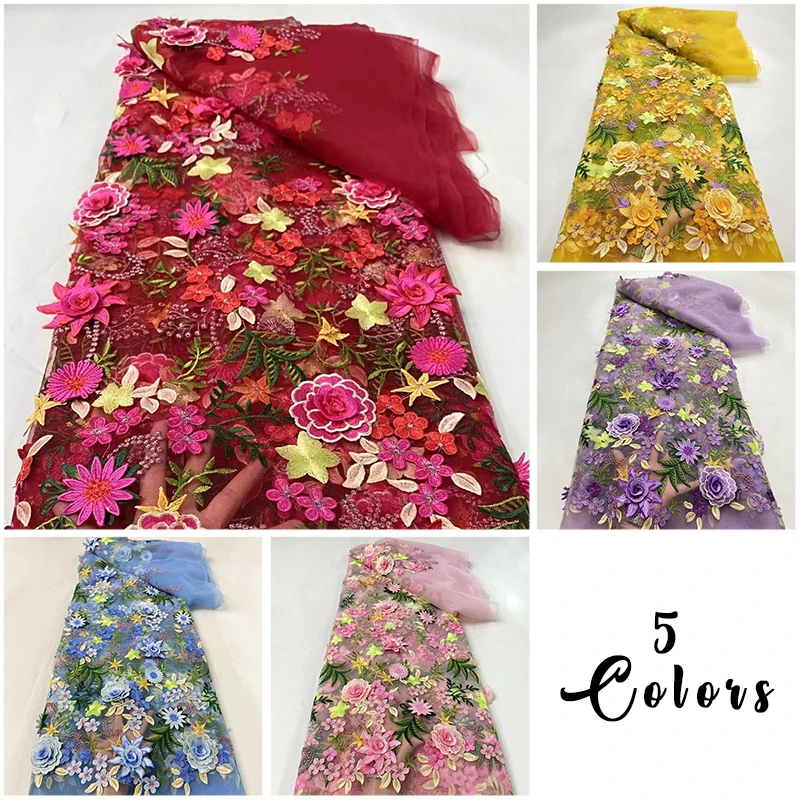 multicolor-3d-embroidered-flower-soft-mesh-lace-fabric-for-wedding-party-evening-dress-diy-luxury-130cm-width-sewing-material