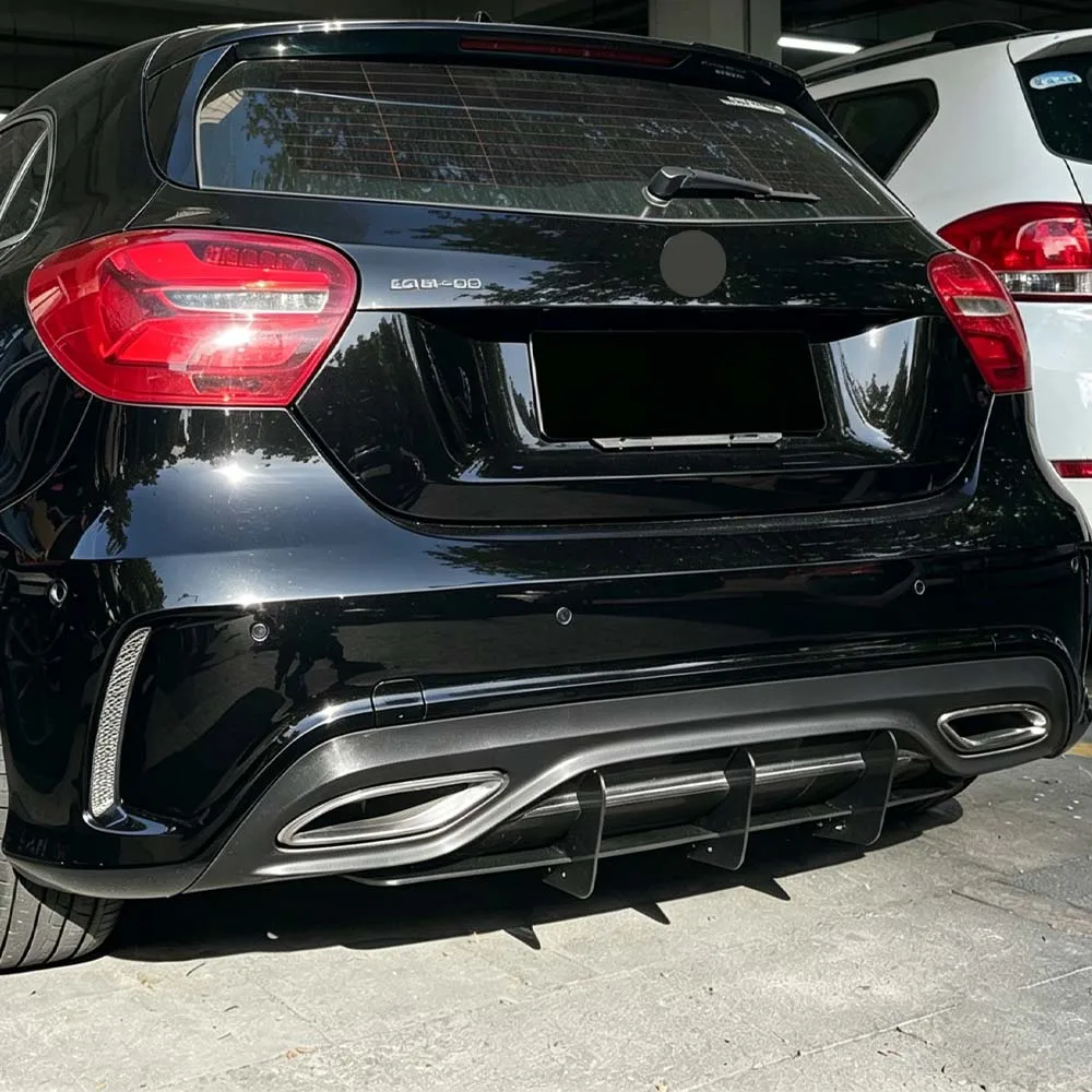 

Задний диффузор-спойлер для Mercedes Benz A-Class W176 AMG Line 2016-2018, глянцевый черный, тюнинг-комплект для хэтчбека