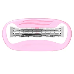 Replacement Razor Blades With Lubrication Strip Portable Women's Hair Removal Razor 4-layer Blades Full Body Washing