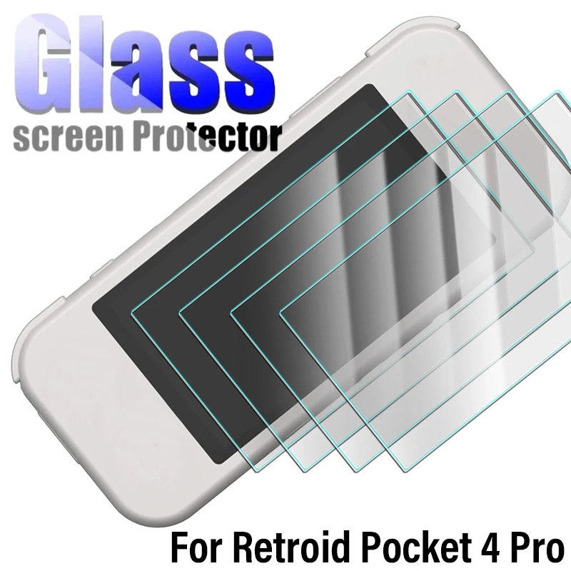 1-3PCS Clear HD Tempered Glass For Retroid Pocket 4 Pro Player Screen Protectors Cover Films Games Console  Accessories