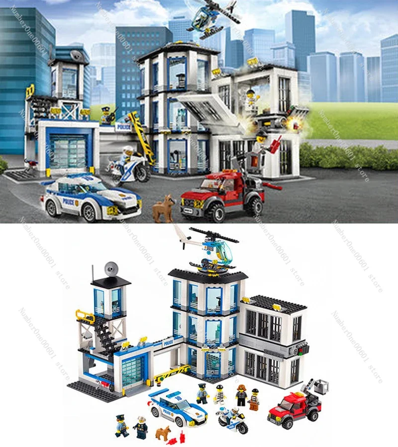 Building Block Police Headquarters 6-12 Years Old Air Transport 10 Assemble Car Boy Assemble Educational Toys