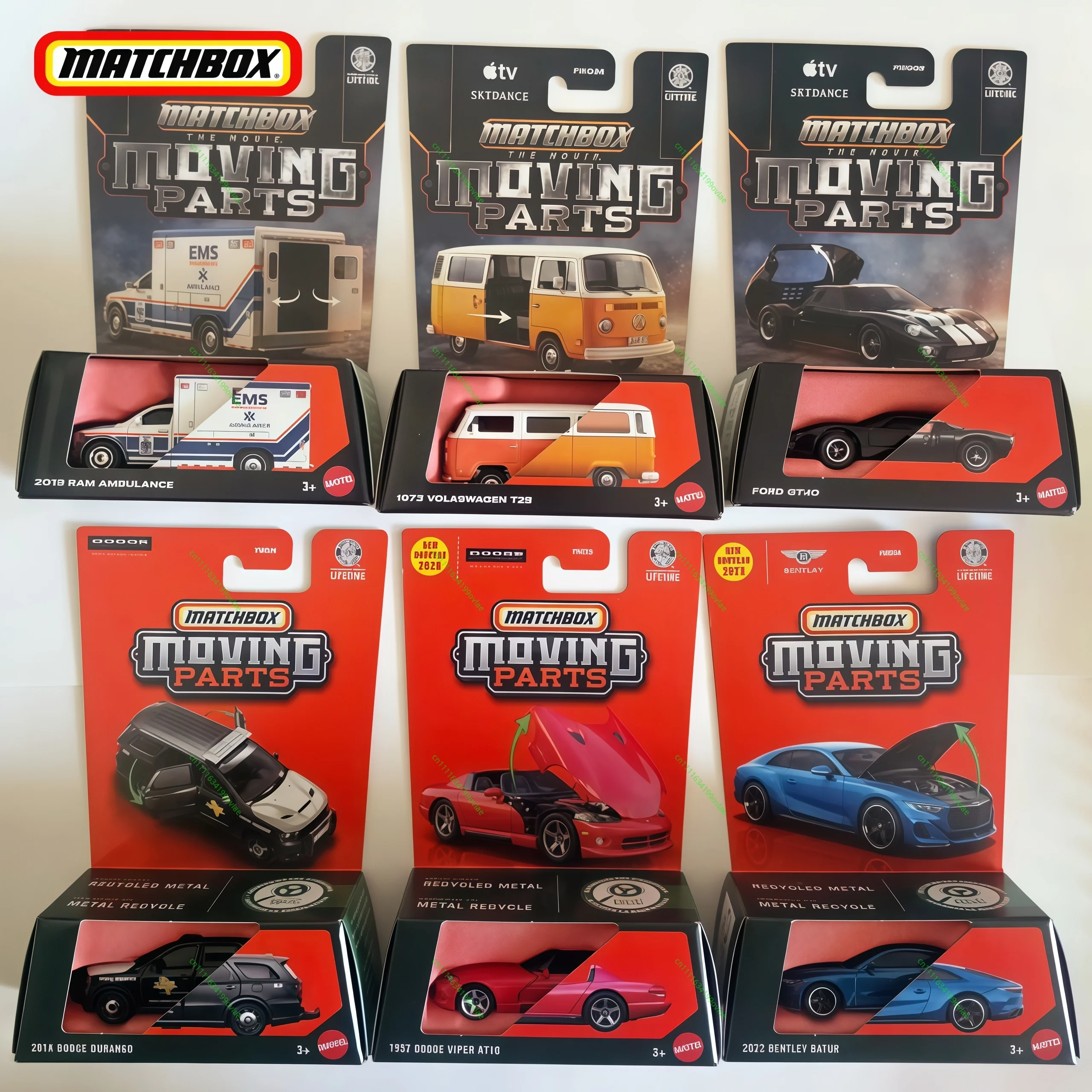 NEW Matchbox Moving Parts Bentley Continental GT 1:64 Diecast Car Open Hood Sleek Premium Collectible Desktop Toy Hobbyist Gift