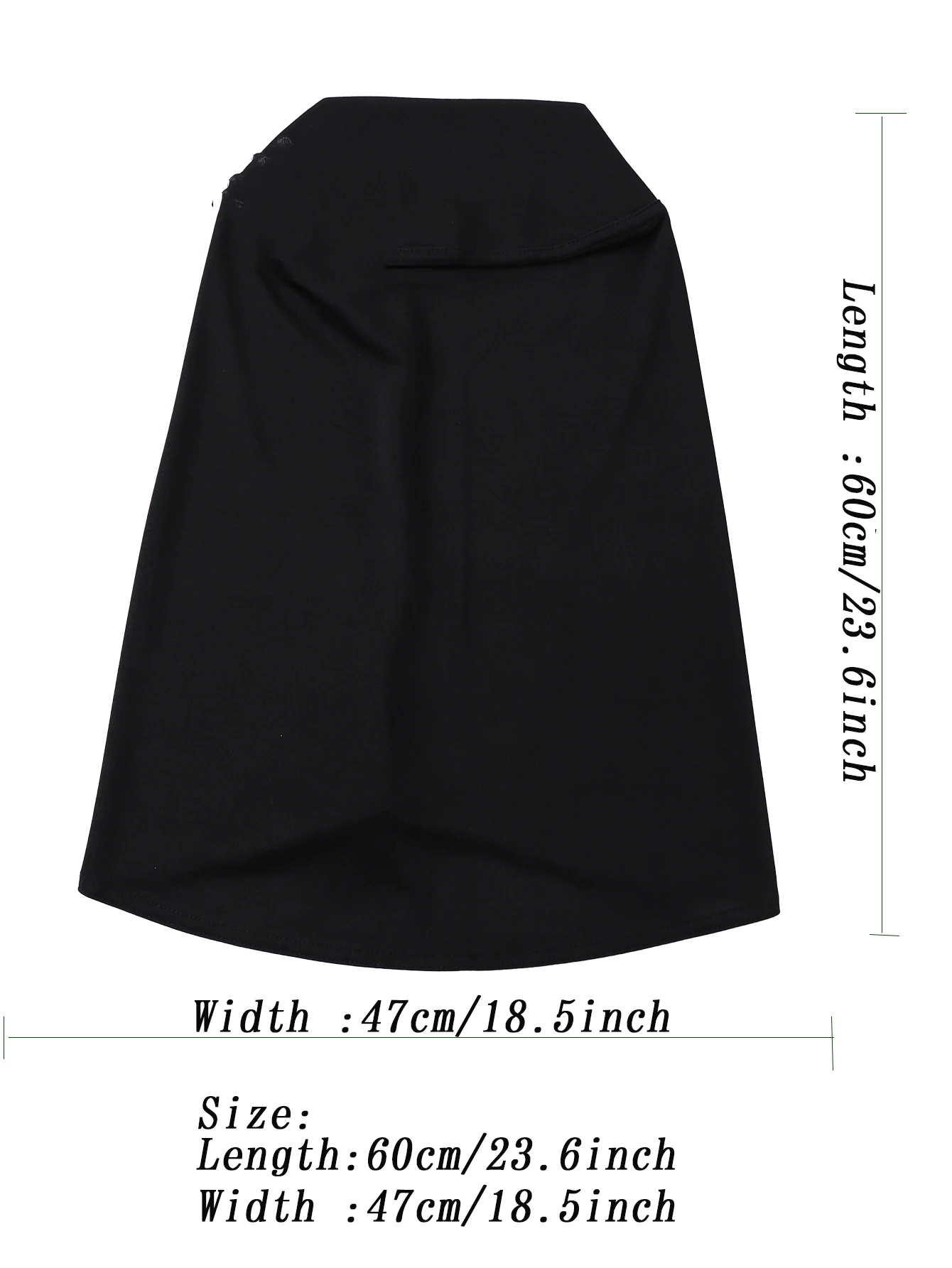 Muslimischer Stretch-Sport-Hijab, islamischer Unterschal mit vollständiger Abdeckung, Motorhaube, bereit zum Tragen, Druckknopf, sofortiger Hijab für Frauen – Detail 2