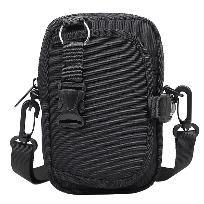 

Mini Fashion Men Shoulder Crossbody Bag Small Phone Waist Bag for Man 2025 Japanese Male Handbags Oxford Cloth Travel Black
