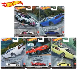 Hot Wheels-Carro Premium Original para Meninos, Mountain Drifters, Diecast 1:64, Voiture, Toyota AE86, Trueno, Nissan, Skyline, Brinquedos