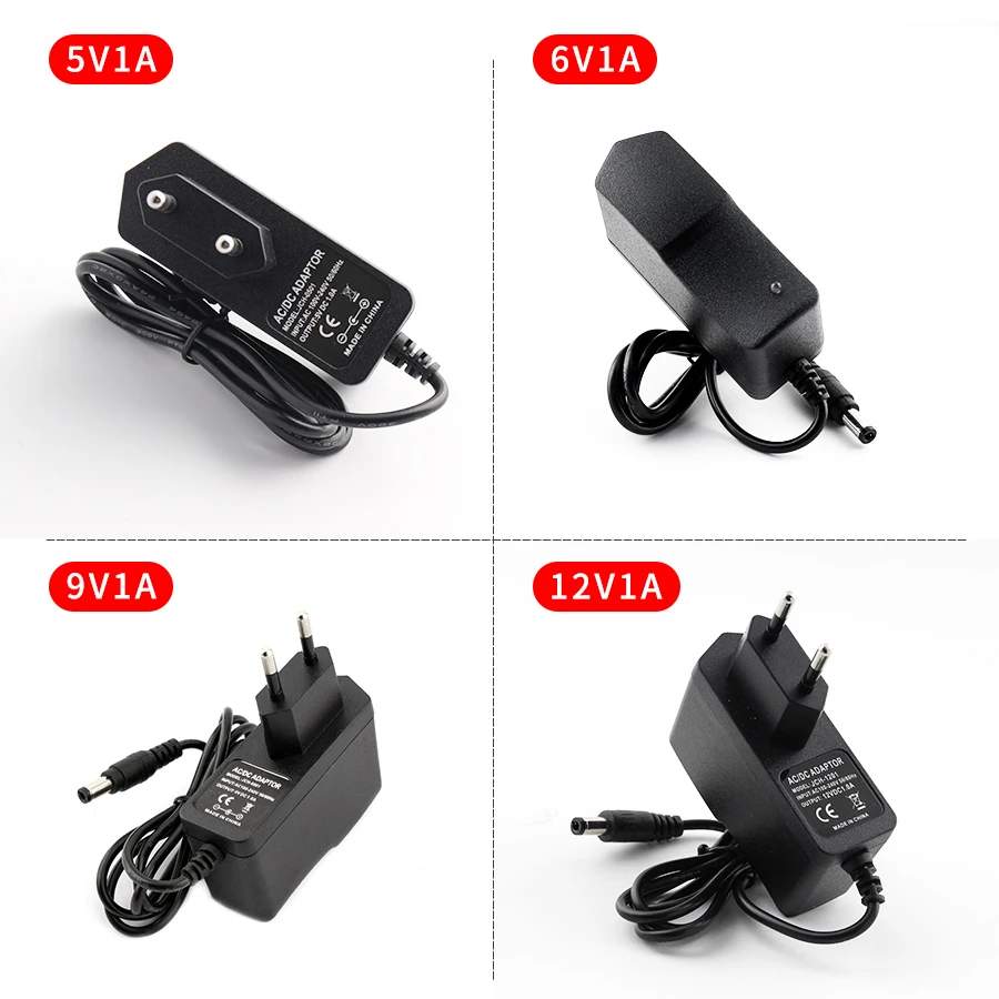 AC/DC Power Adapter Universal 5V 6V 9V 12V 1A SMPS Power Supply Source Converter 220V 110V TO 5V 6V 9V 12V Voltage Regulator 1A