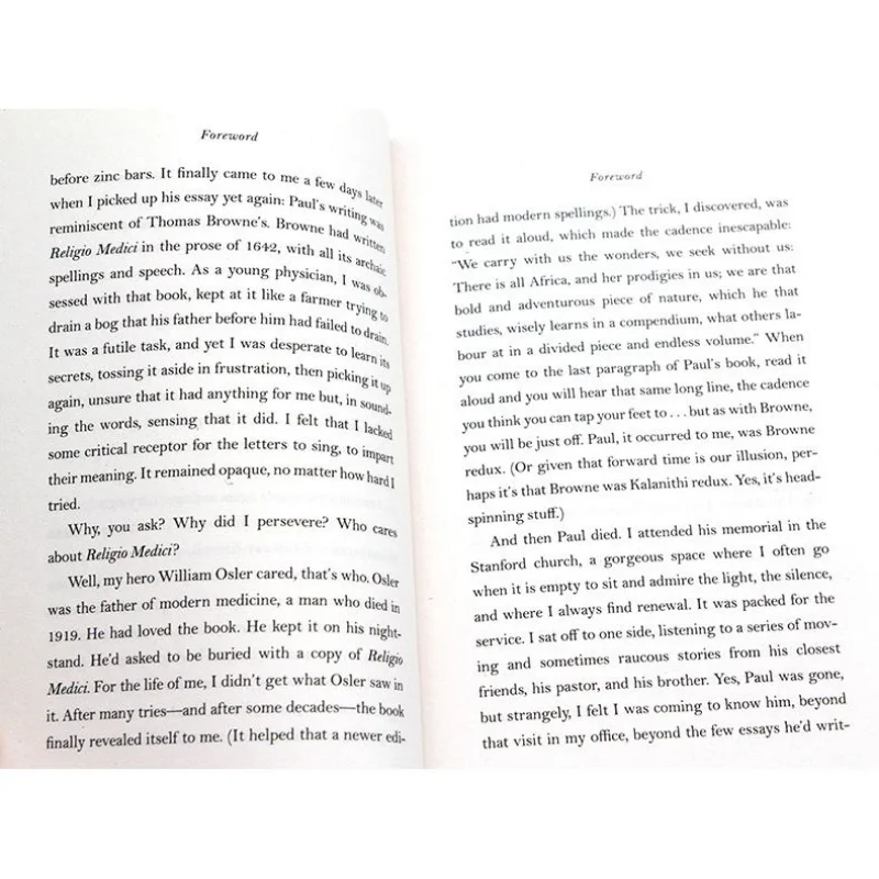 Imagem -06 - English Brochura English Book Quando a Respiração se Torna Ar-paul Kalanithi-o Que Faz a Vida Vale a Vida em Face da Morte