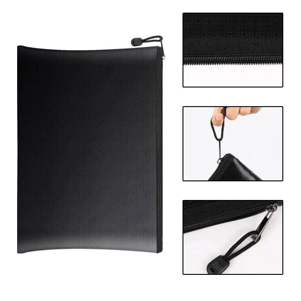 Silicone Aluminum Foil Fireproof File Bag Waterproof Bag Fireproof File Bag Spacious Capacity Waterproof Fireproof Bag