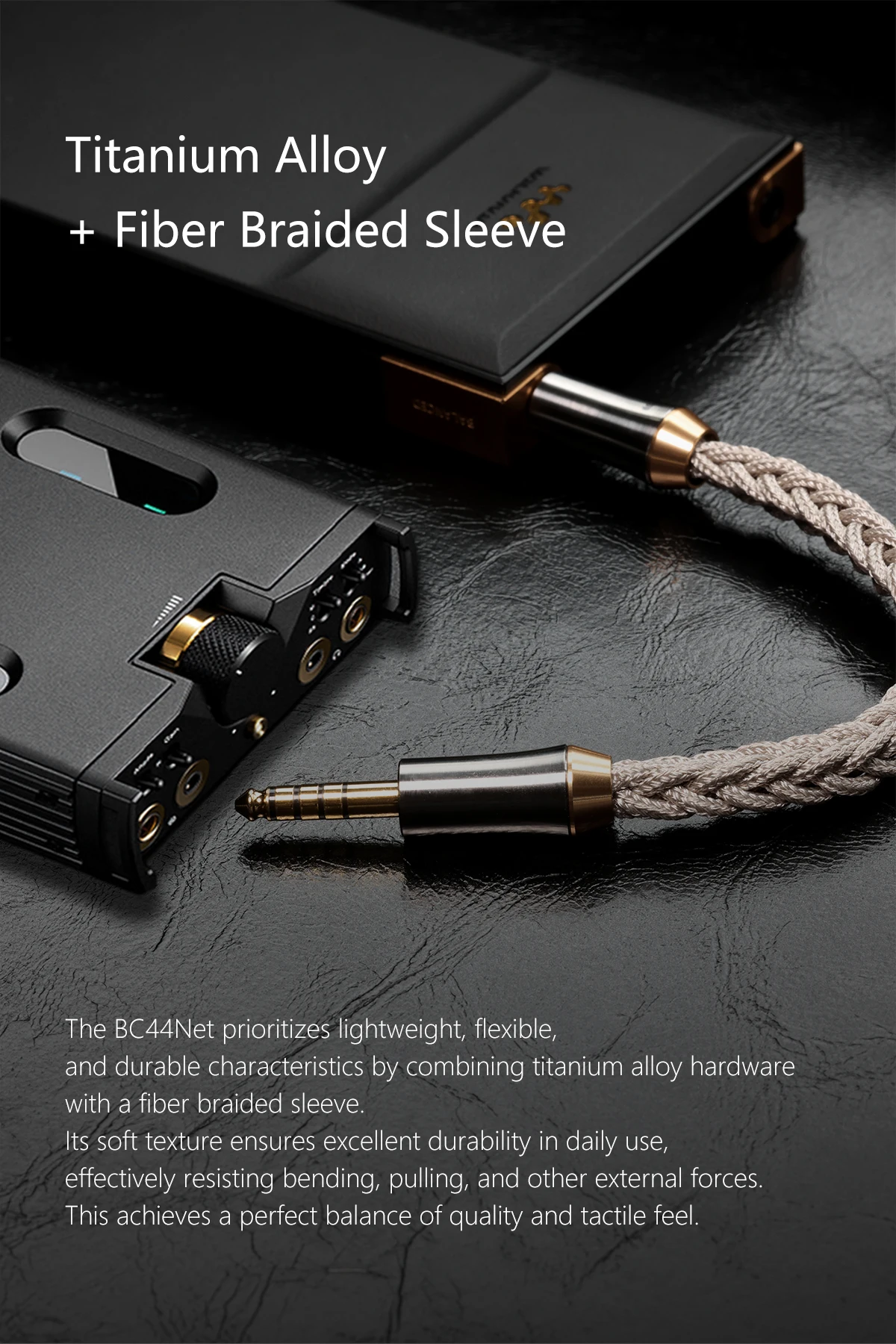 DDHIFI BC44Net 4,4 mm symmetrisches, abgeschirmtes Audiokabel mit High-Fidelity-Signalübertragung – Detail 4