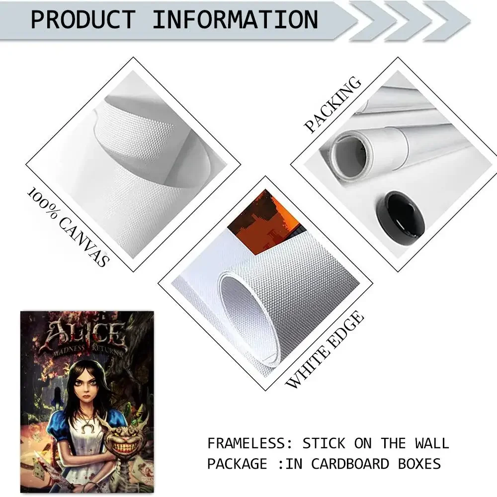 ملصق مثالي لوحة فنية جدارية ذاتية اللصق مصممة لمساحات تناول الطعام في المكتب المنزلي قطعة واحدة من أليس جنون العودة
